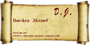 Darázs József névjegykártya