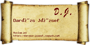 Darázs József névjegykártya